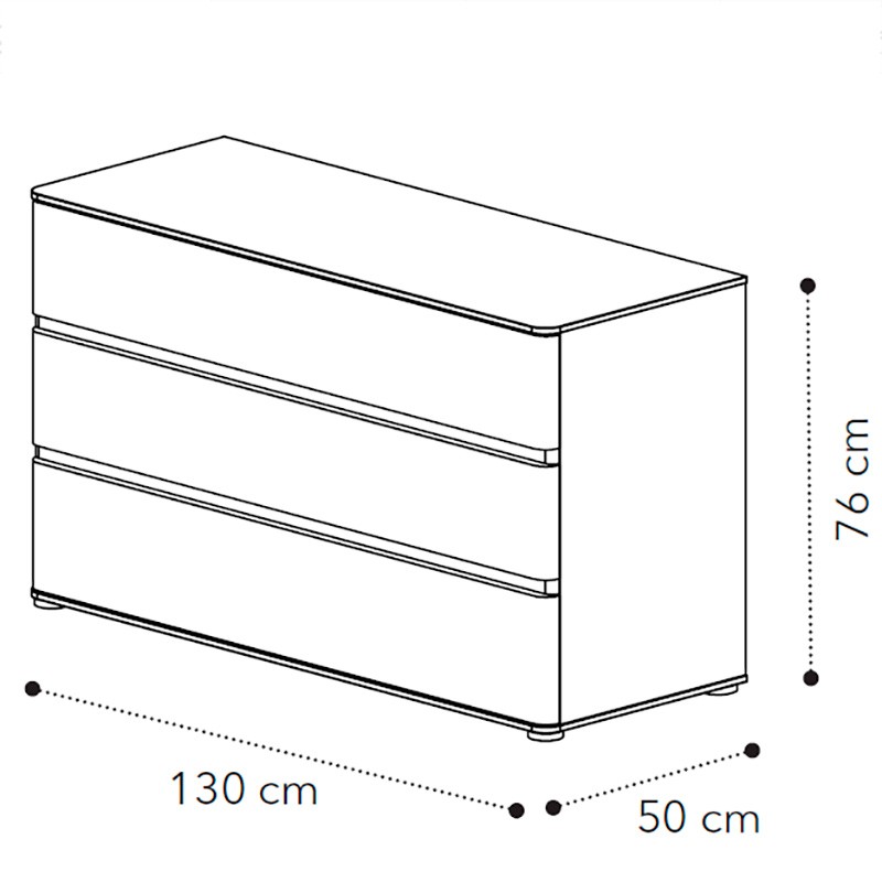 Размеры низкого комода MAIA Camelgroup, ручки MAIA, ножки FLAT, 154CMS.03PL